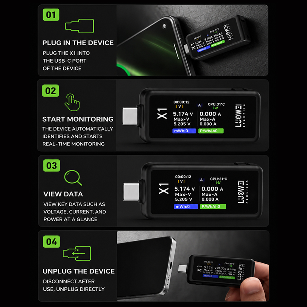 Tester Digitale LUOWEI LW-X1 T - Usb Ammeter Tester recensione e prezzo