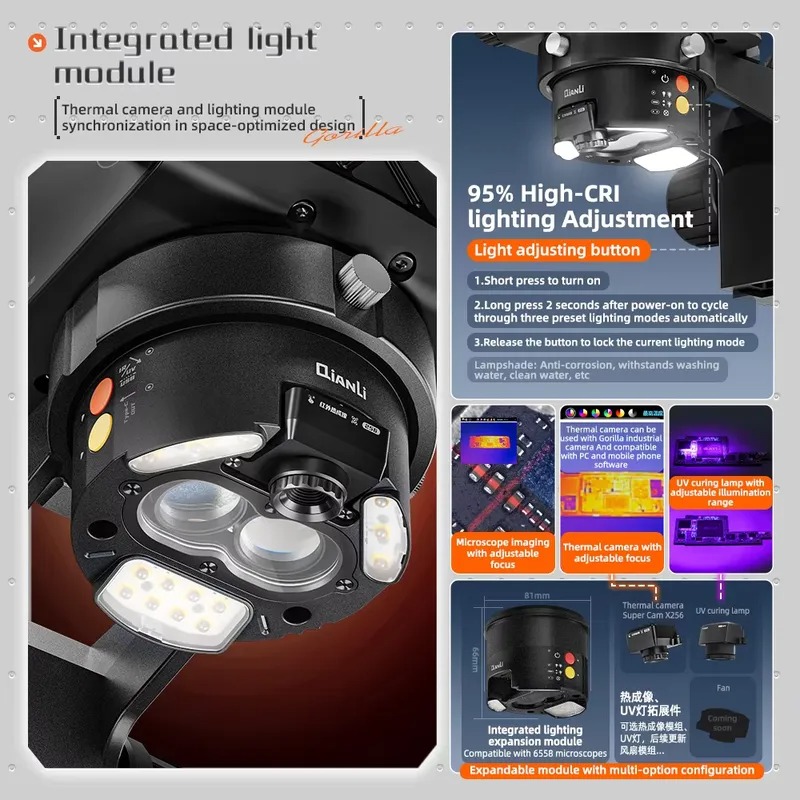Microscopio trinoculare Qianli - Electronics Repair Microscope recensione e prezzo